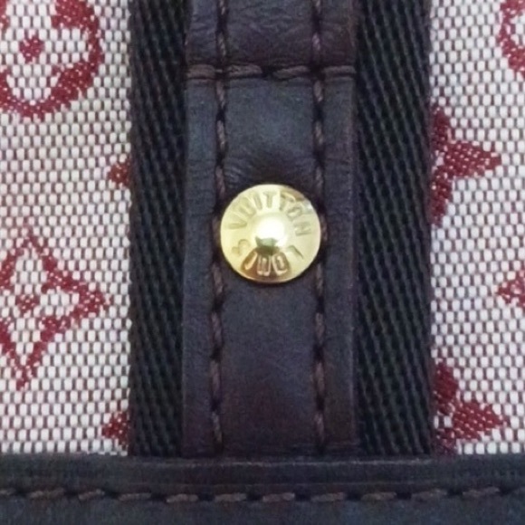 SOLD💋 LOUIS VUITTON Mini Josephine Denim PM Monogram Tote Mini Lin Cherry Satche - Picture 9 of 16